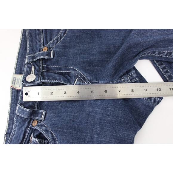 True Religion Woman's Jeans Size 29 x 33 Hi-Rise Boot Cut Dark Wash - Picture 14 of 14